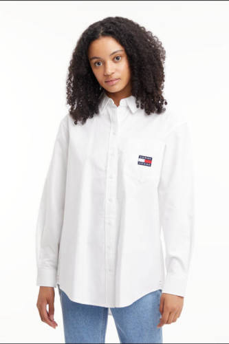 Tommy Jeans blouse met logo white