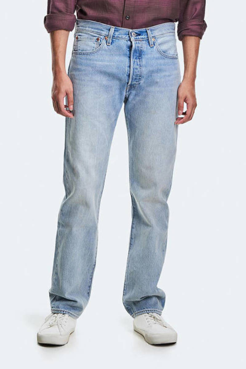 Levi's 501 straight fit jeans light indigo