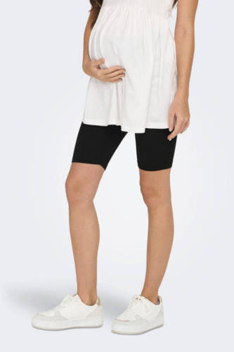 ONLY MATERNITY zwangerschaps biker short - set van 2 zwart