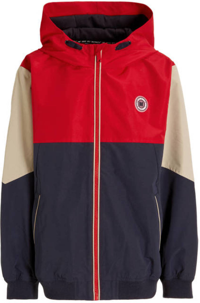 Me & My Monkey zomerjas Max zand/donkerblauw/rood