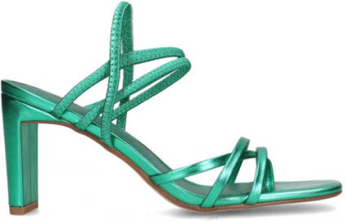 Sacha sandalettes groen metallic