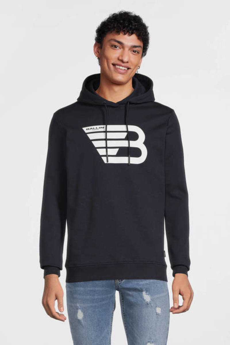 Ballin hoodie van biologisch katoen dark blue