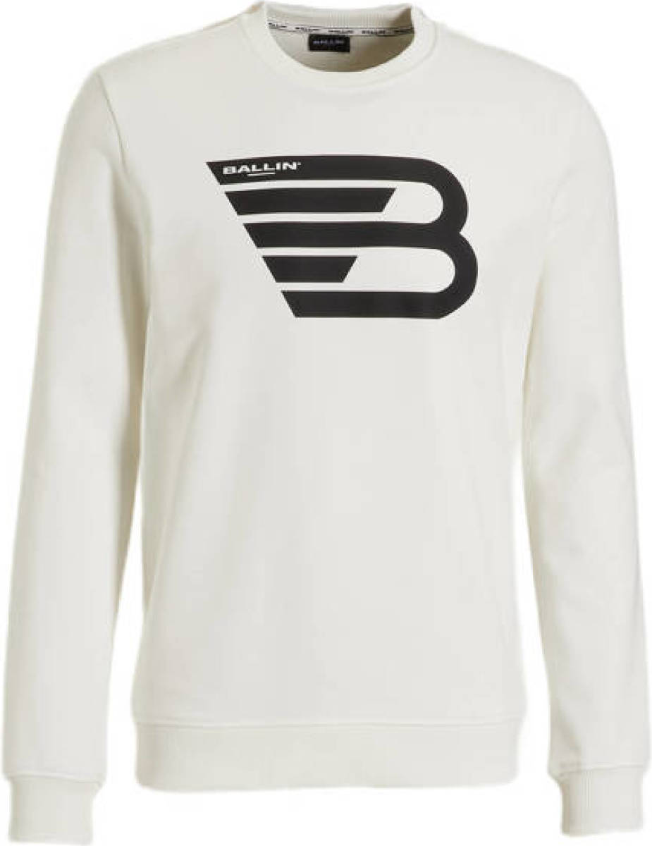 Ballin sweater van biologisch katoen off white
