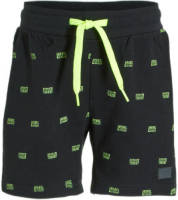 Orange Stars short Maik met all over print zwart