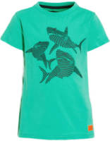 Orange Stars T-shirt Mickey met printopdruk mintgroen