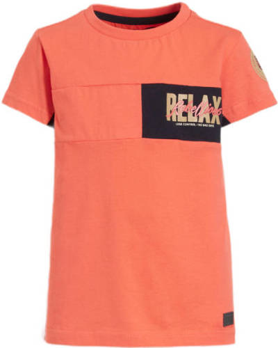 Orange Stars T-shirt Menzo met printopdruk oranje