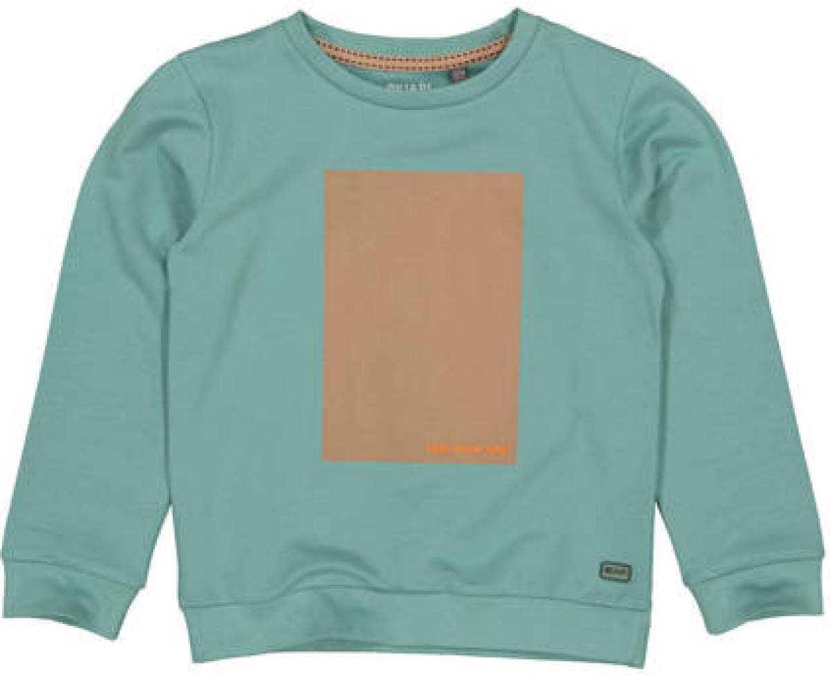 Quapi longsleeve met printopdruk licht zeegroen