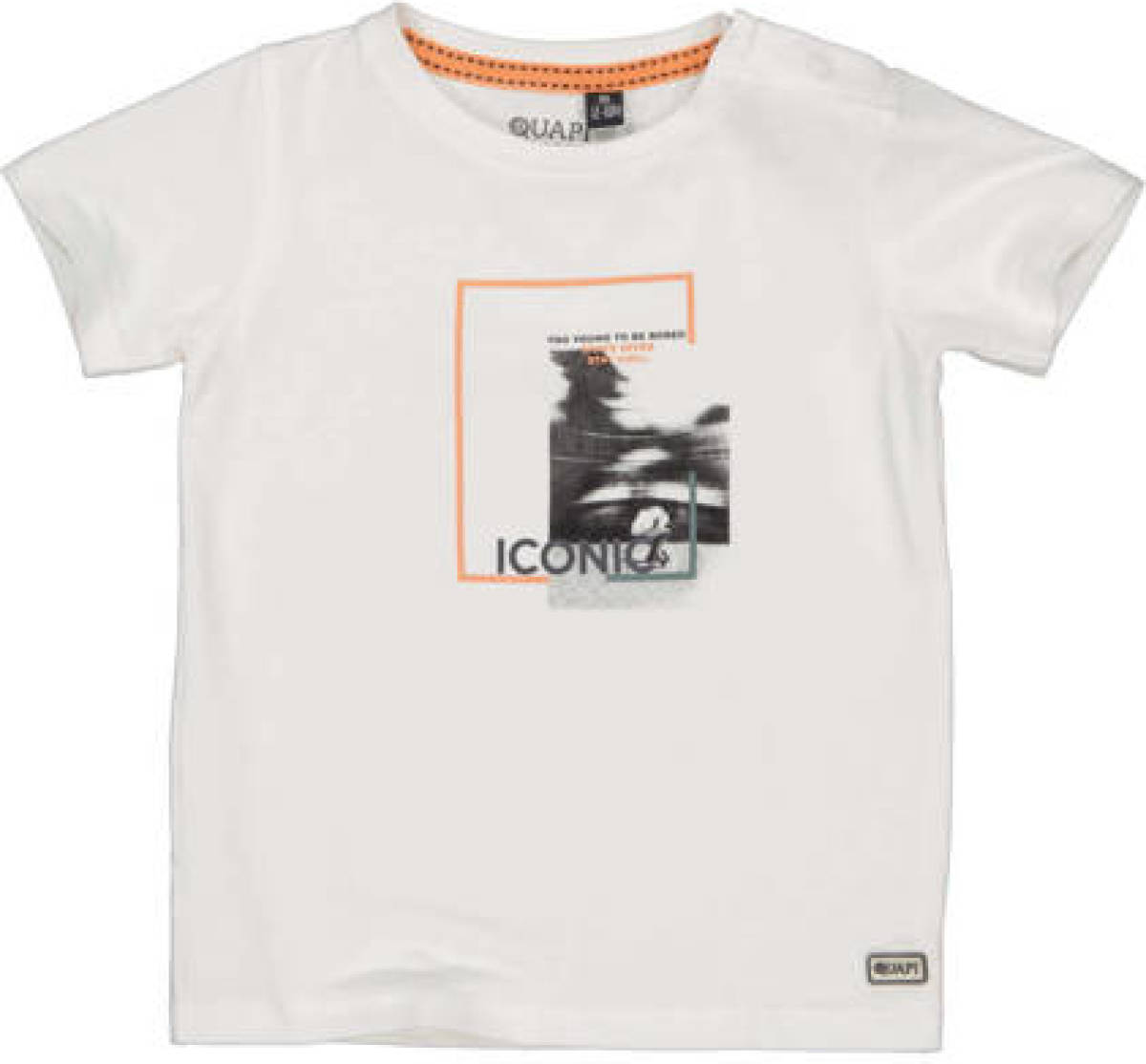 Quapi T-shirt met printopdruk wit