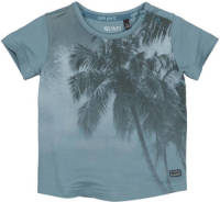 Quapi T-shirt QVAS met printopdruk blauw