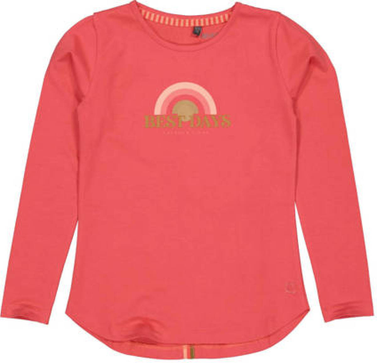 Quapi longsleeve met printopdruk donkerroze