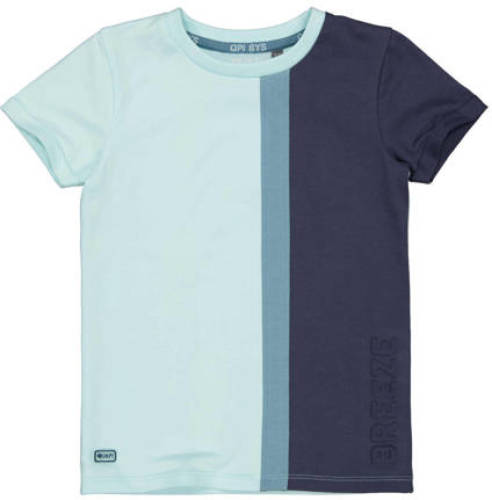 Quapi T-shirt QTEIN lichtblauw/donkerblauw