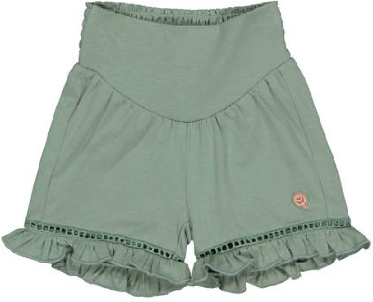 Quapi regular fit short QVIVIAN zachtarmy groen