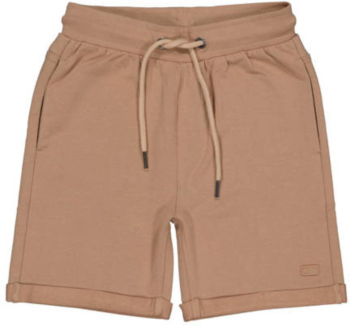 Quapi regular fit sweatshort QTIM lichtbruin