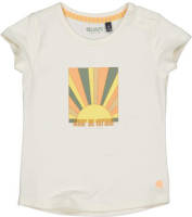 Quapi T-shirt QVENICE met printopdruk wit