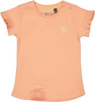 Quapi T-shirt QVEERLE met ruches perzik