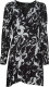 VERO MODA jurk VMPOLLIANA met all over print zwart/wit