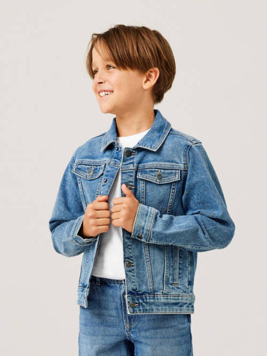 NAME IT KIDS spijkerjas NKMJACK medium blue denim
