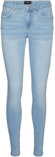 VERO MODA high waist skinny jeans VMALIA light blue denim