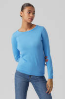 VERO MODA trui VMCARE met textuur blauw