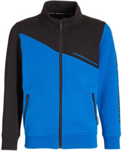 Me & My Monkey sweatvest Mex blauw/zwart