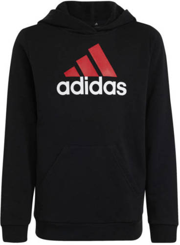 adidas Sportswear hoodie zwart/rood/wit