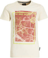Me & My Monkey T-shirt Myron met printopdruk ecru