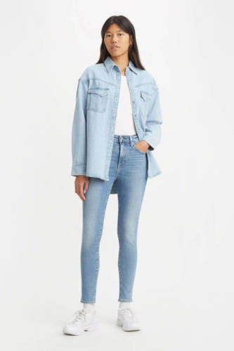 Levi's 721 high waist skinny jeans light blue denim