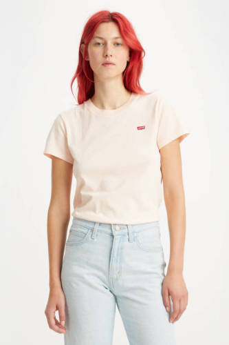 Levi's T-shirt met logo rosé