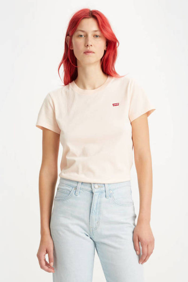 Levi's T-shirt met logo rosé