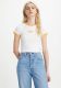 Levi's T-shirt met logo wit/geel