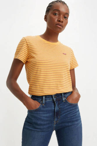 Levi's gestreept T-shirt geel