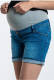 LOVE2WAIT slim fit denim short donkerblauw