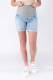 LOVE2WAIT slim fit denim short lichtblauw