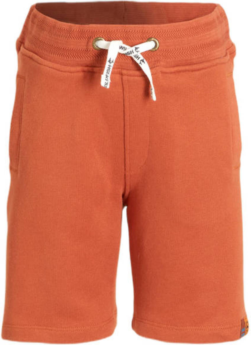 Wildfish short Mikai van biologisch katoen bruin