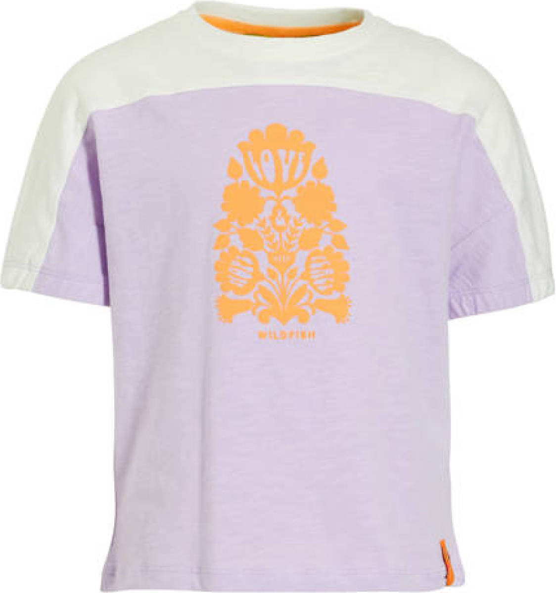 Wildfish T-shirt Micha van biologisch katoen paars