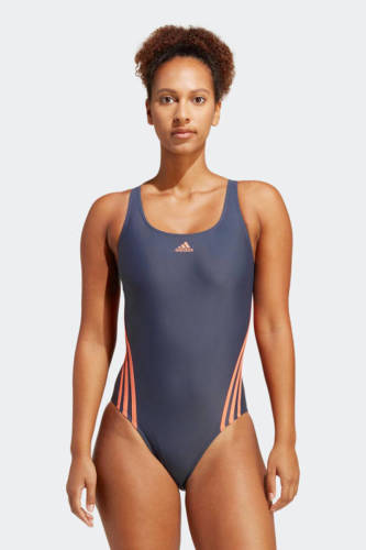 adidas Performance sportbadpak donkerblauw/koraal
