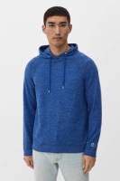 s.Oliver gemêleerde hoodie blauw