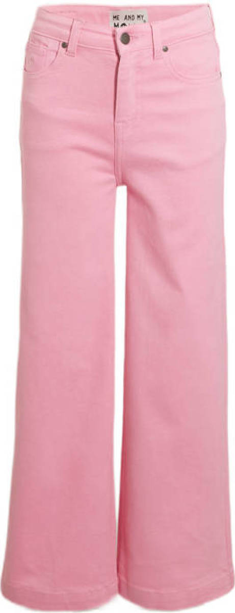 Me & My Monkey high waist wide leg jeans Macha prism pink