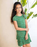 Like Flo T-shirt met all over print groen
