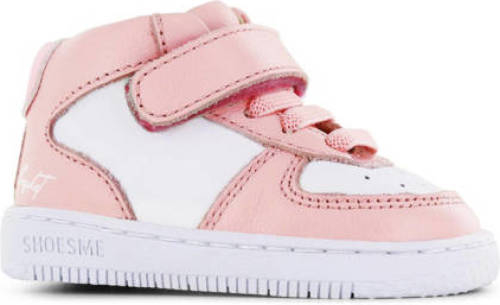 Shoesme leren sneakers roze/wit