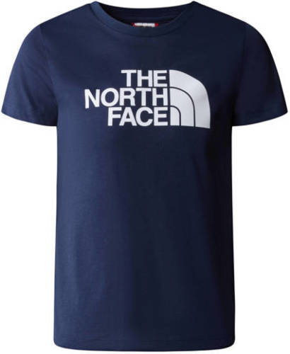 The North Face T-shirt met logo donkerblauw/wit