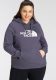 The North Face Plus Size hoodie Drew Peak paars