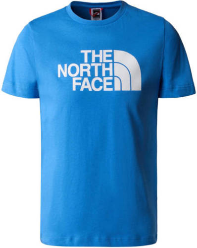 The North Face T-shirt met logo blauw/wit