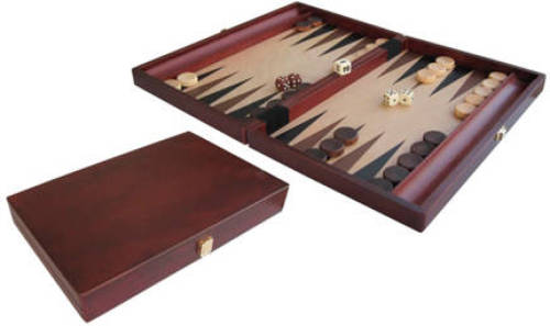 Hot backgammon hout ingelegd (35x24 cm)