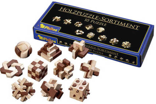 Philos puzzel assortiment, 10 puzzels 325x120mm