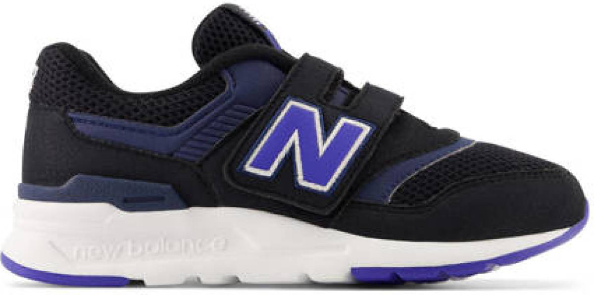New balance 997 sneakers zwart/donkerblauw