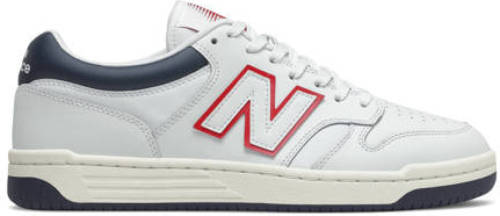 New balance 480 leren sneakers wit/zwart/rood