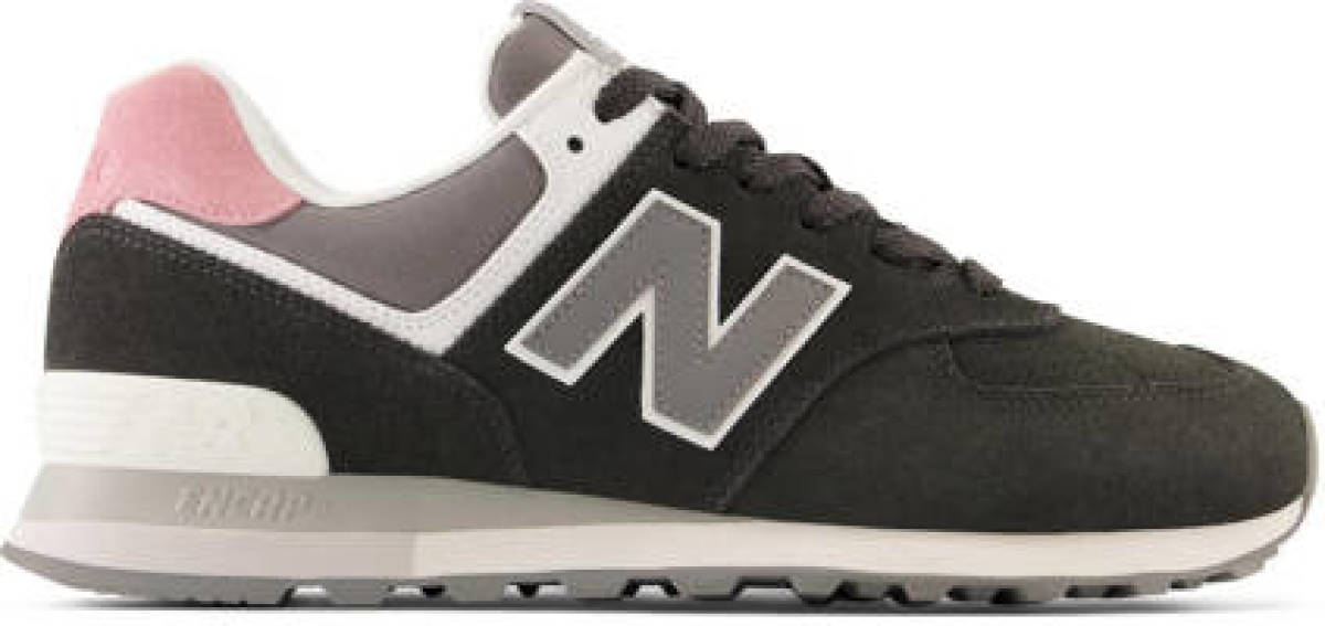 New balance 574 sneakers zwart/grijs/roze