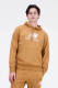 New balance hoodie Essentials Stacked geel/wit