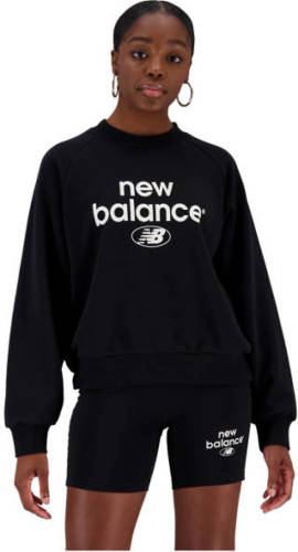 New balance sweater Essentials Reimagined met logo zwart